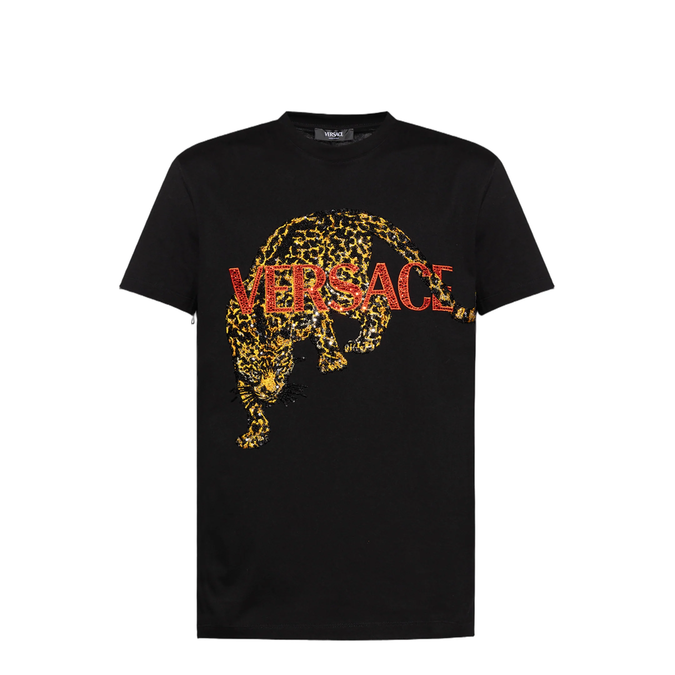 Embroidered Leopard T-Shirt
