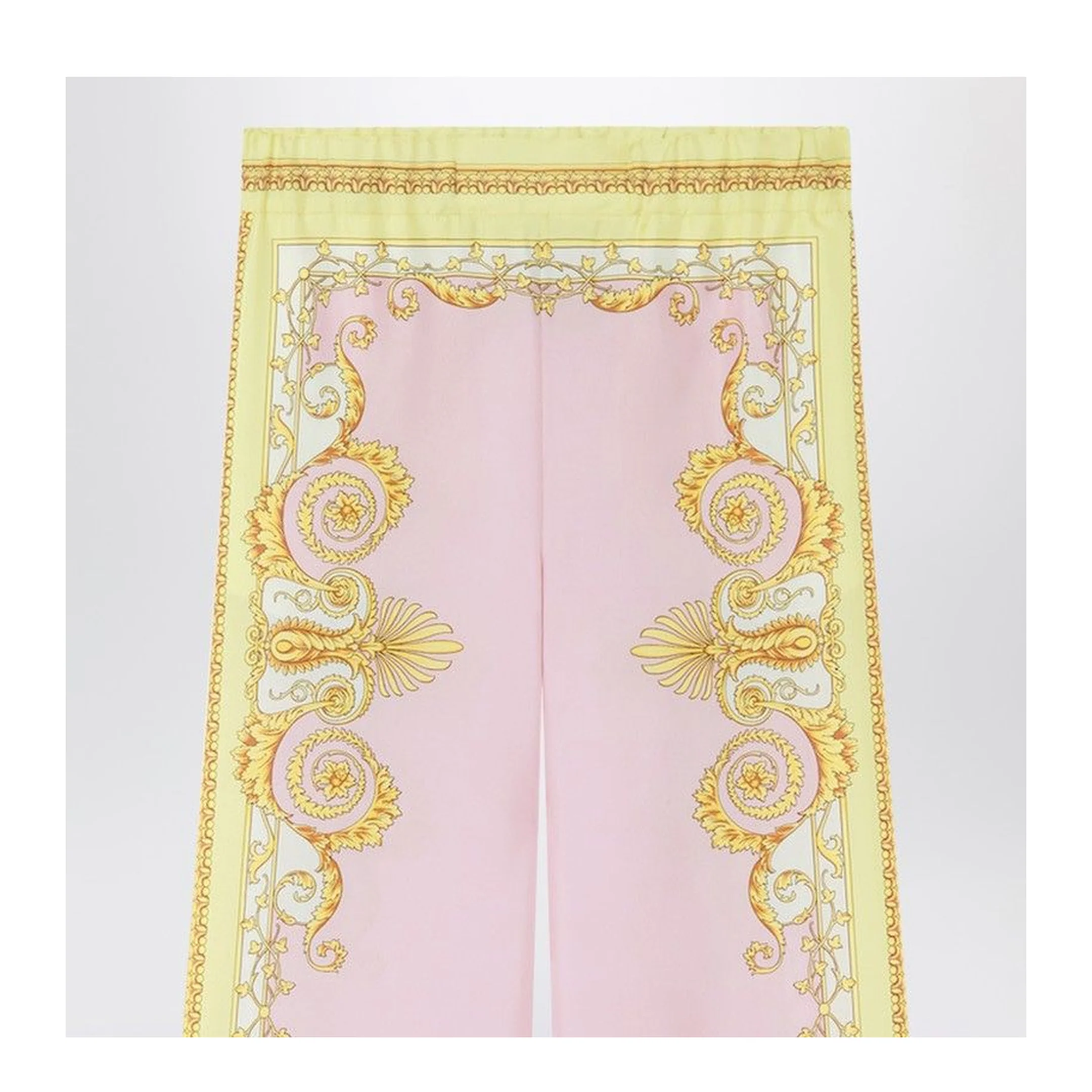 Silk Straight Leg Trousers - Image 2
