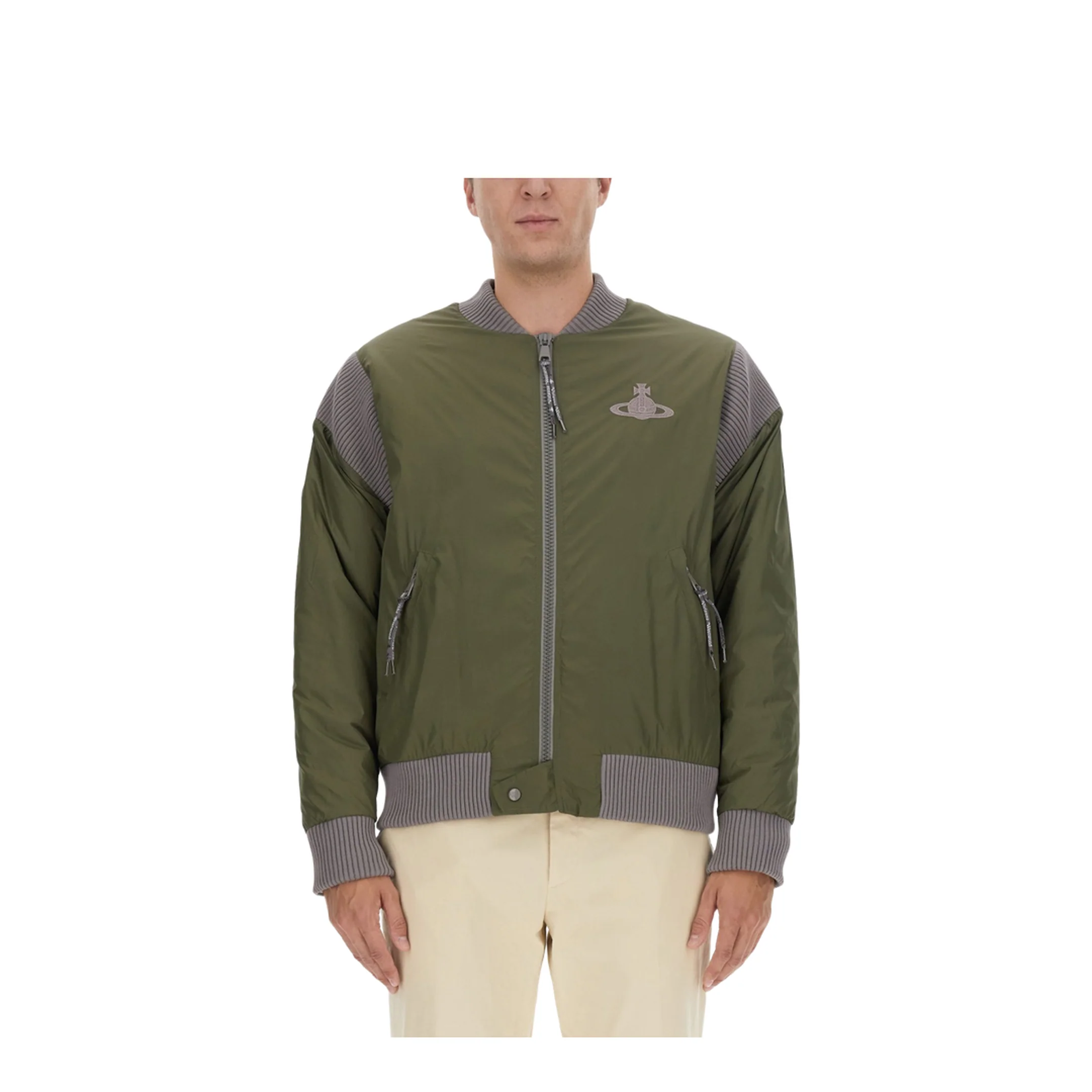 Bomber Jacket With Logo