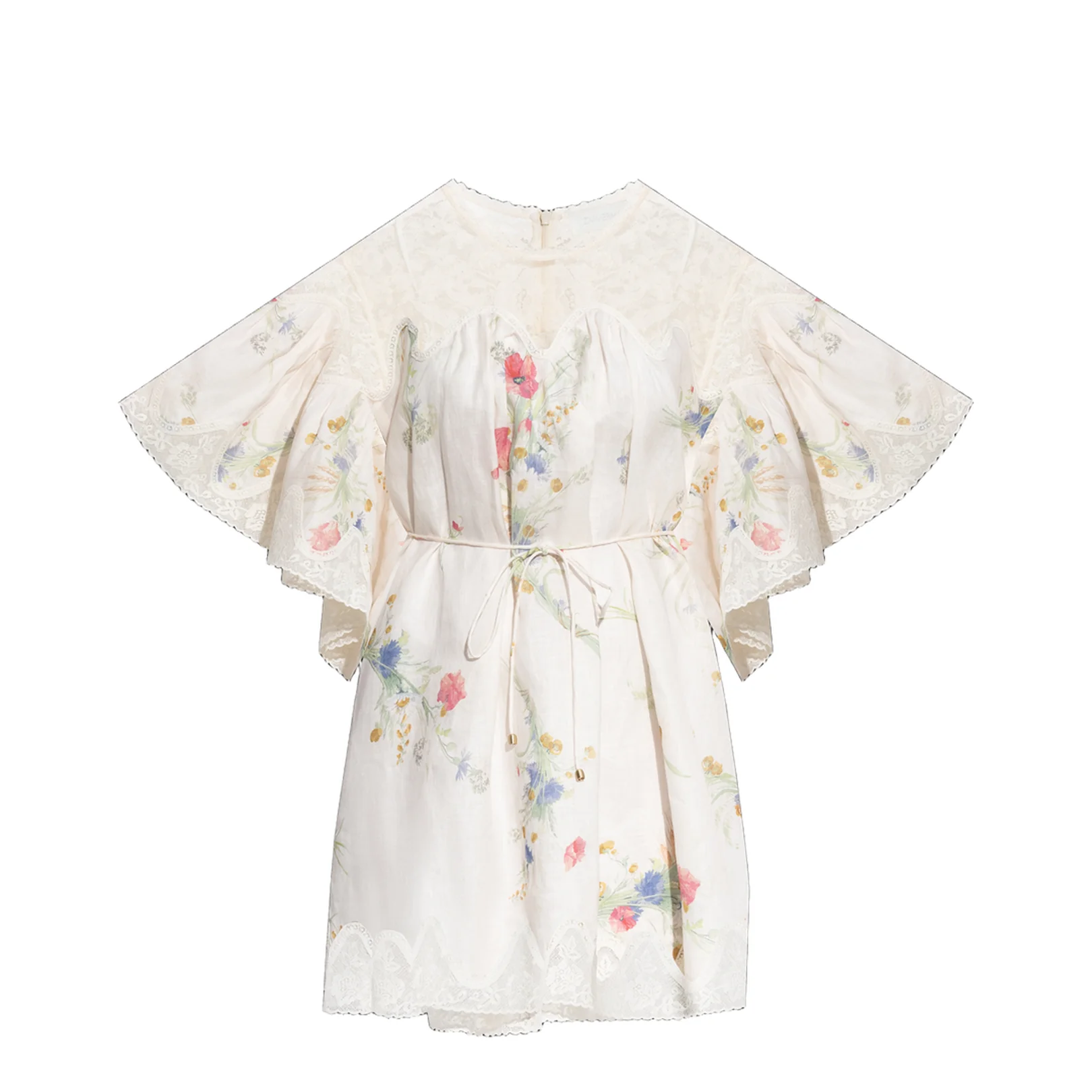Oversize Dress Floral Motif Pastel